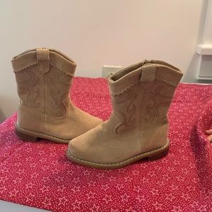 Janie and Jack cowboy boots suede